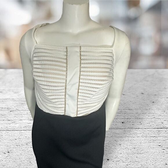 Sangria Woman Black & White Cocktail Dress - Picture 2 of 6